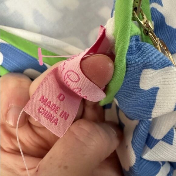 Lilly Pulitzer Women's Sleeveless Bay Blue Tusk Sun Shift Dress 0 NWT - Picture 4 of 4